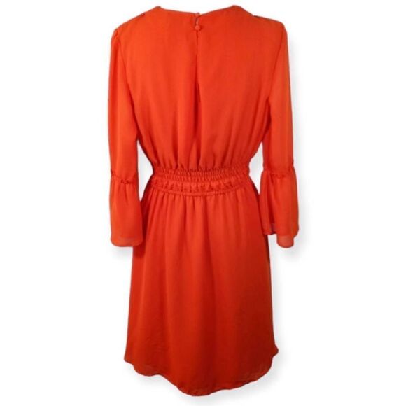 H&M ORANGE DRESS SZ.2 EUC. - Picture 4 of 6